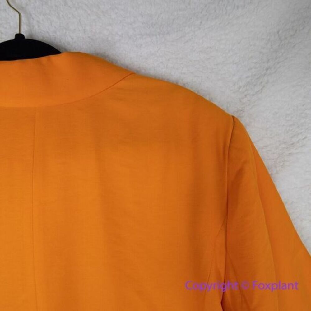 Eloquii Orange Long‎ Sleeve Blazer With Pockets Plus Size 14 - Picture 11 of 14